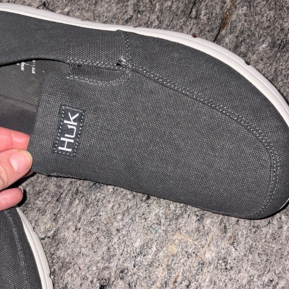 Huk Charcoal Slip-On Loafers - Picture 3 of 9
